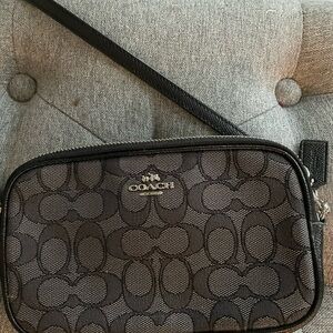 Coach Black Zip-Around Bag